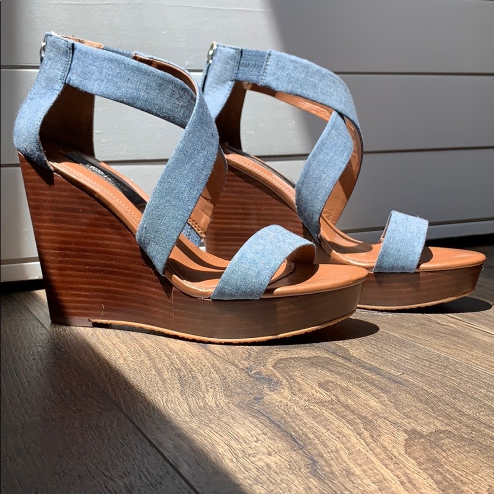 White House Black Market Wedge Sandal